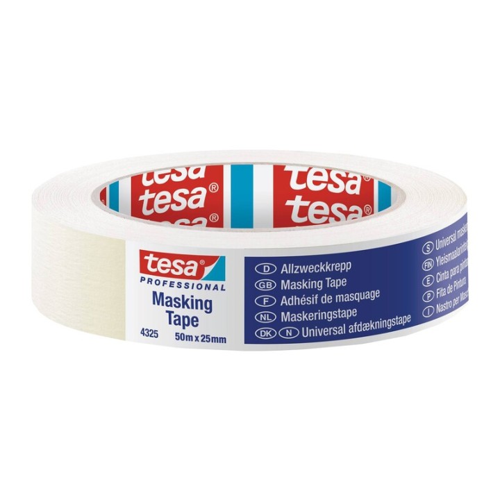 NASTRO MASCHERA EDILIZIA TESA 25 MM X 50 M
