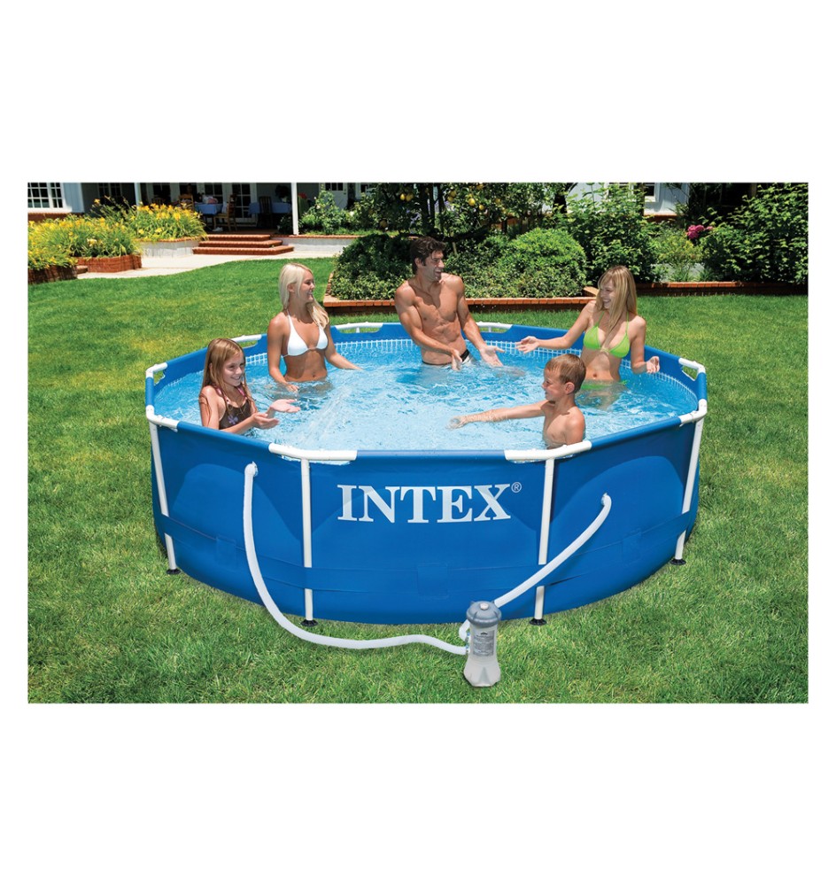 PISCINA CON TELAIO 'LINEA FRAME' cm 305 x 76 - 4485lt pompa 1250 l/h