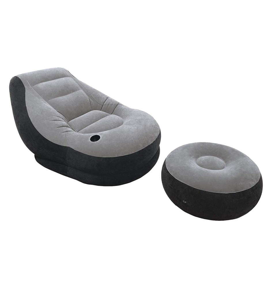 POLTRONCINA AIRBED 'LOUNGE' CON POUFF cm 99 x 130 x 76