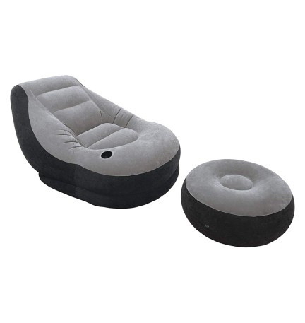 POLTRONCINA AIRBED 'LOUNGE' CON POUFF cm 99 x 130 x 76