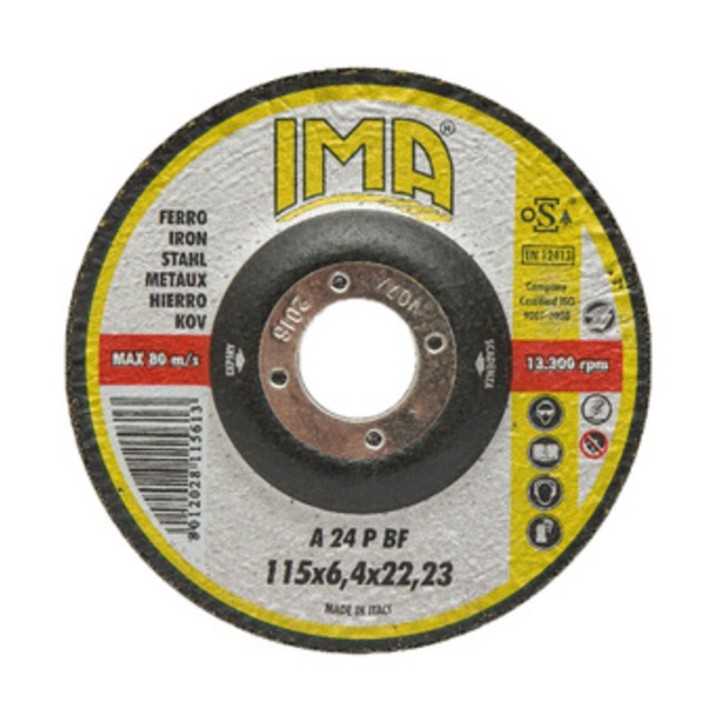 IMA DISCO P/FERRO P/SBAVARE D 115X6,4 MM