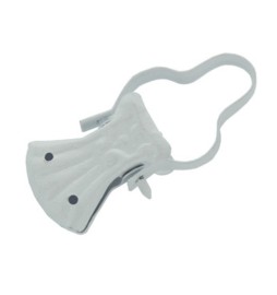 PINZA P/TENDE C/ARCO LACCATO BIANCO**