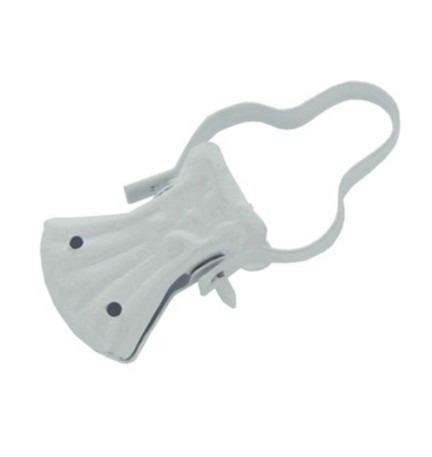 PINZA P/TENDE C/ARCO LACCATO BIANCO**