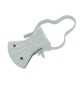 PINZA P/TENDE C/ARCO LACCATO BIANCO**