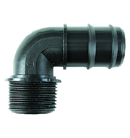 RACCORDO A 90° CON FILETTO MASCHIO M 20 x 3/4