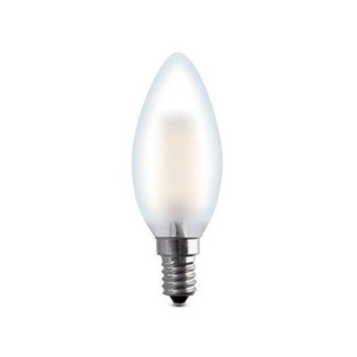 LED CANDELA 4W E14 2700K 470 LM FILAM SATIN