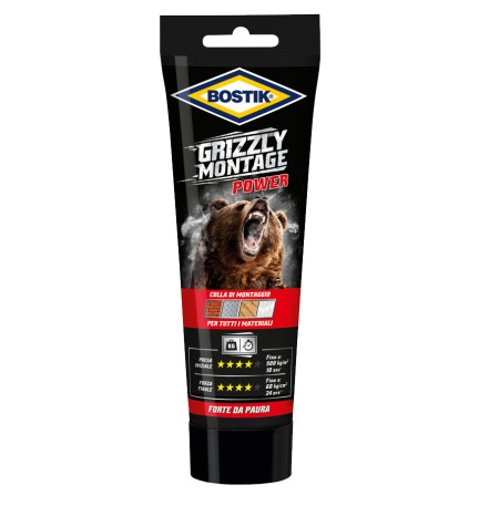 BOSTIK GRIZZLY MONTAGE POWER 250 G BIANCO TUBO