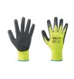 GUANTI NYLON/LATTICE GIALLO FLUO/NERO TG. 9