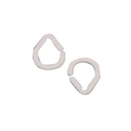 ANELLI P/TENDA DOCCIA BIANCO 16 PZ