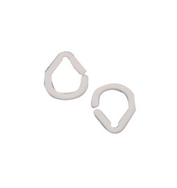 ANELLI P/TENDA DOCCIA BIANCO 16 PZ