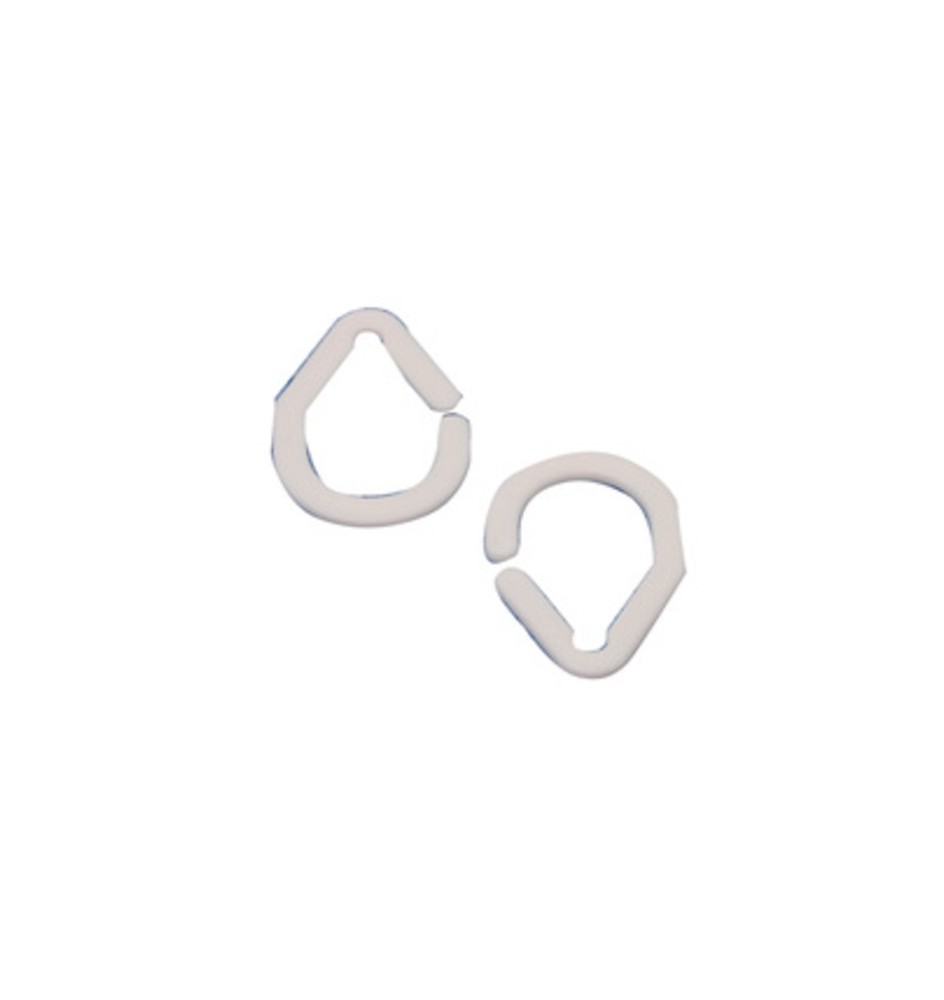 ANELLI P/TENDA DOCCIA BIANCO 16 PZ