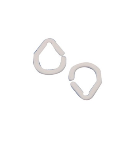 ANELLI P/TENDA DOCCIA BIANCO 16 PZ