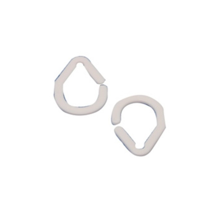 ANELLI P/TENDA DOCCIA BIANCO 16 PZ