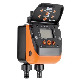 CENTRALINA PER IRRIGAZIONE DA RUBINETTO 'AQUAUNO DUPLO EVOLUTION Art. 8410 - 3 programmi per linea