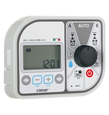 CENTRALINA PER IRRIGAZIONE 'AQUA-HOME 4-6-8' Art. 8022 - 2 programmi blister