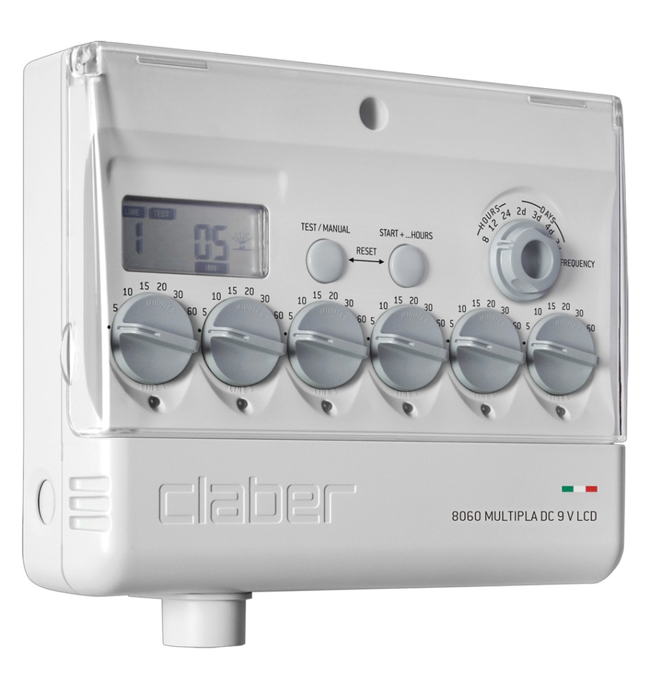 CENTRALINA PER IRRIGAZIONE 'MULTIPLA' Art. 8060 - 6 programmi blister
