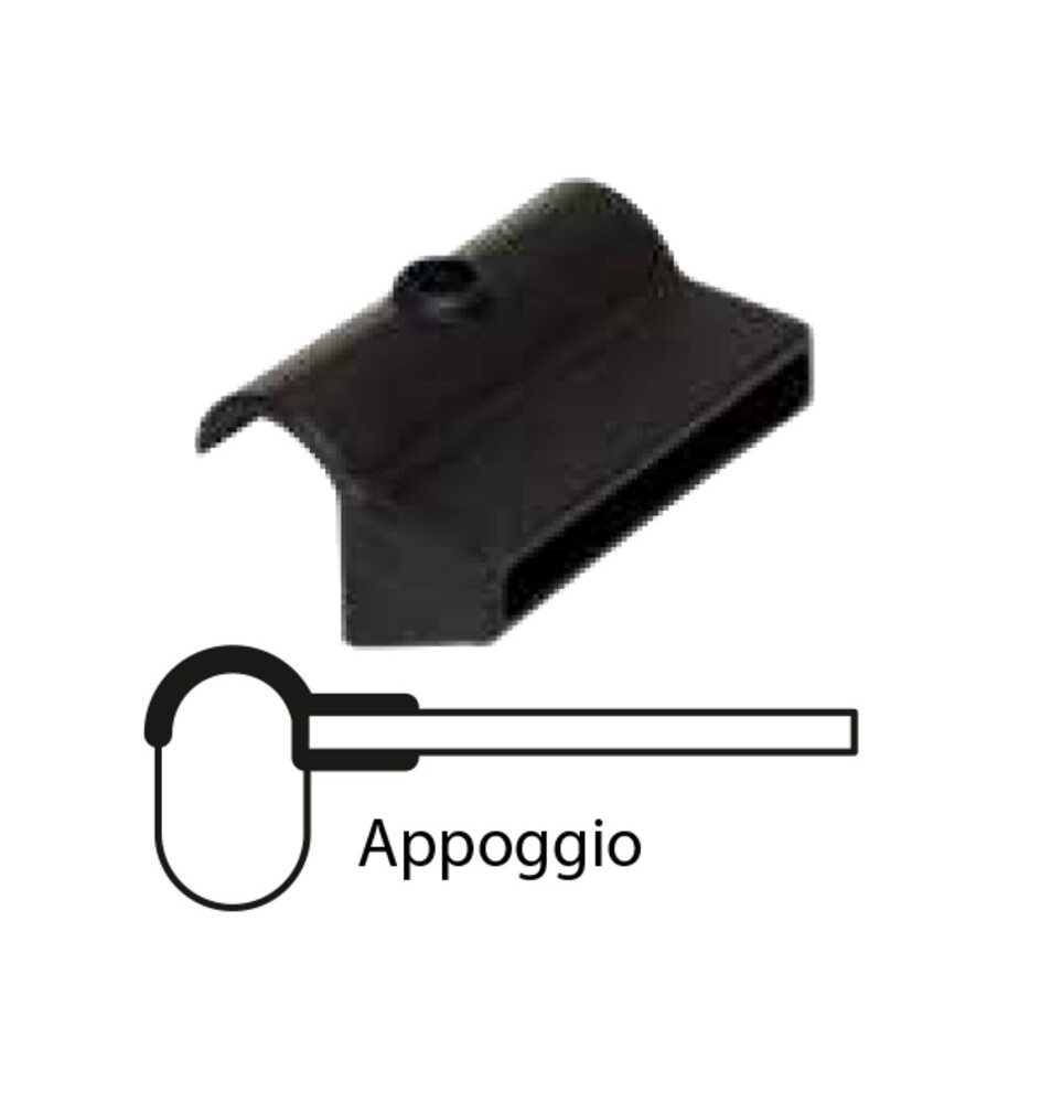 SUPPORTO AD APPOGGIO IN PVC P/ASTA ORTOPEDICA