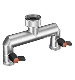 DERIVAZIONE IN METALLO A DUE VIE Art. 9601 - 3/4 blister