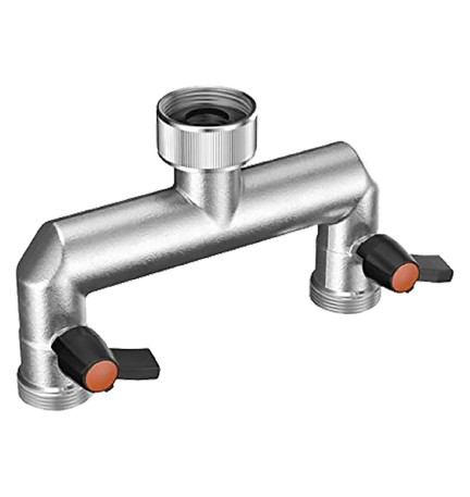 DERIVAZIONE IN METALLO A DUE VIE Art. 9601 - 3/4 blister