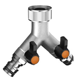 DERIVAZIONE IN METALLO A 'Y' DUE VIE Art. 9602 - 3/4 blister