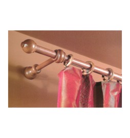 BASTONE LEGNO A STRAPPO D 23 BIANCO 140CM C/SUPP.