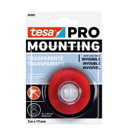 NASTRO BIADESIVO TESA MOUNTING PRO TRASP 19MMX5M