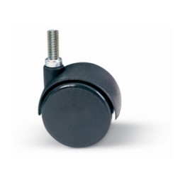 RUOTA NYLON GEMELLARE D 30 MM PERNO 8MAX12 MM*