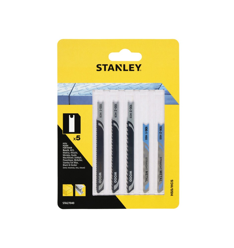 STANLEY STA27040 5 LAME LEGNO METALLO ATT U