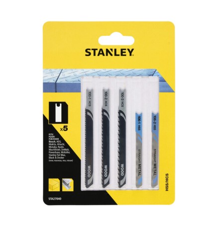 STANLEY STA27040 5 LAME LEGNO METALLO ATT U