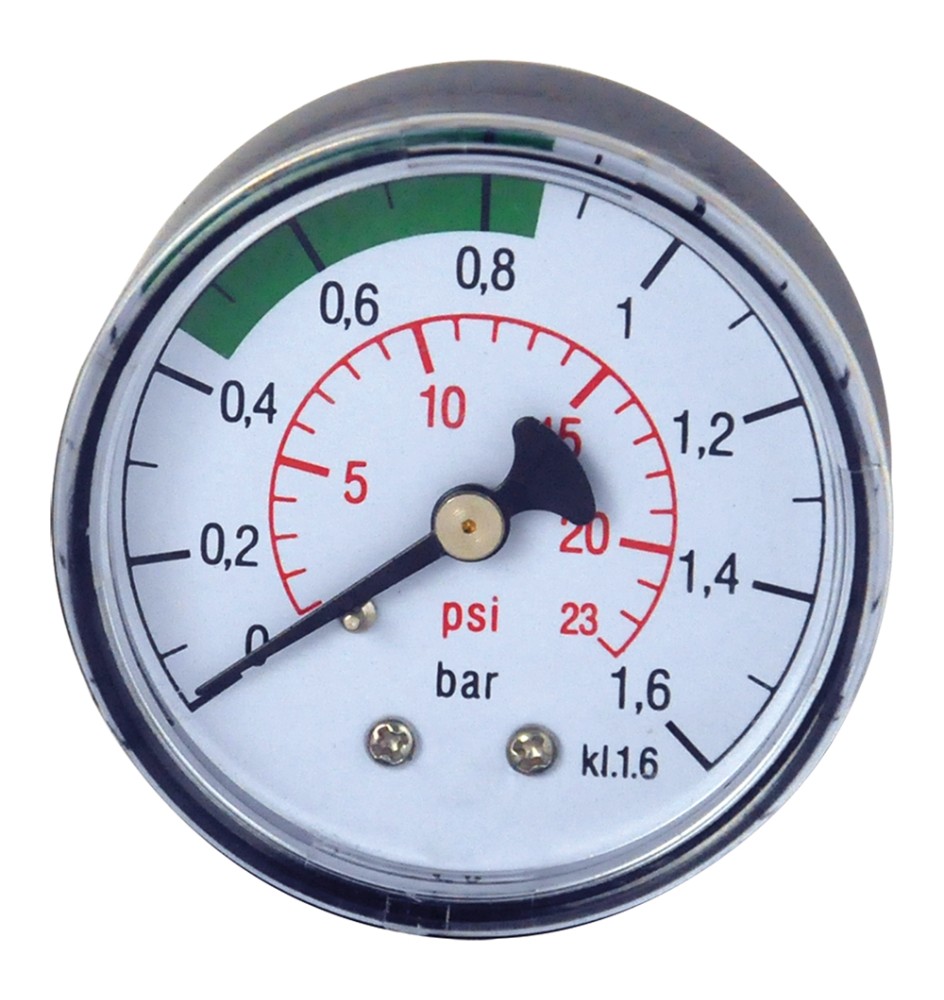 MANOMETRO PER POMPA CAMERA D'ARIA attacco inferiore 1/8