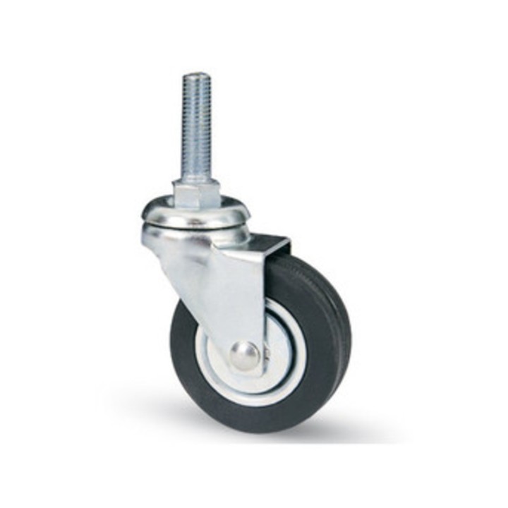 RUOTA MOBILE D 40 MM GOMMA 160/B PERNO 8MA POR 20 KG
