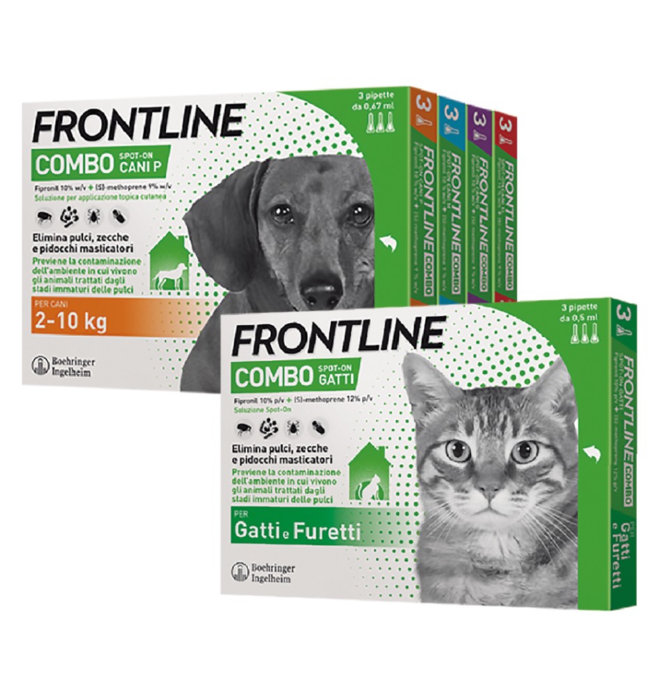 ANTIPARASSITARIO 'FRONTLINE COMBO' cani 20/40 kg - 3 pipette ml 2,68