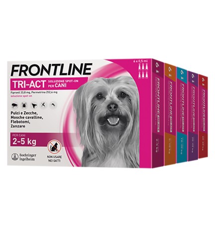 ANTIPARASSITARIO 'FRONTLINE TRI-ACT' cani 40/60 kg - 6 pipette ml 6