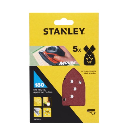 STANLEY STA31014 5 FOGLI VELCRO P/MOUSE 180 G