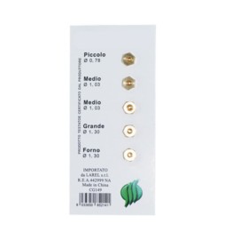 SET 5 UGELLI FORNELLO CUCINA A GAS GPL