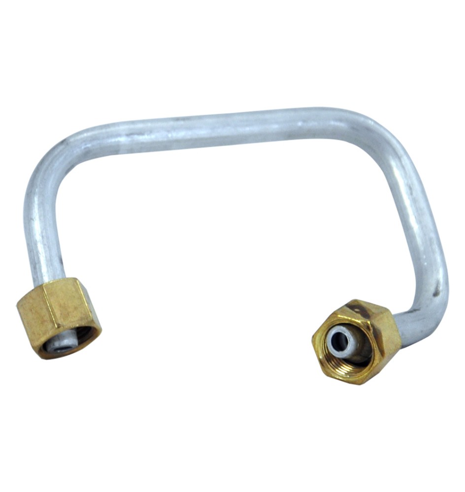 TUBO ALLUMINIO A 'F' per stufa a gas