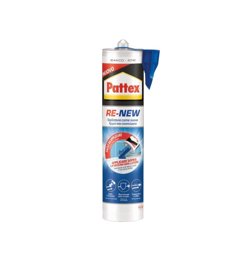PATTEX BAGNO SANO RE-NEW BIANCO CARTUCCIA 280 ML.