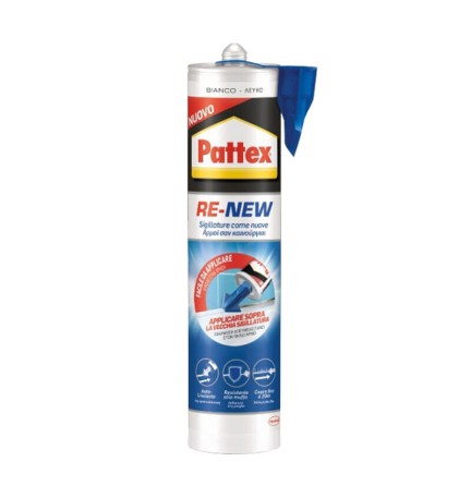PATTEX BAGNO SANO RE-NEW BIANCO CARTUCCIA 280 ML.