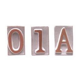 NUMERO CIVICO 7 IN TERRACOTTA 5X9 CM