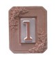 PORTANUMERO IN TERRACOTTA 1 POSTO 13X16 CM