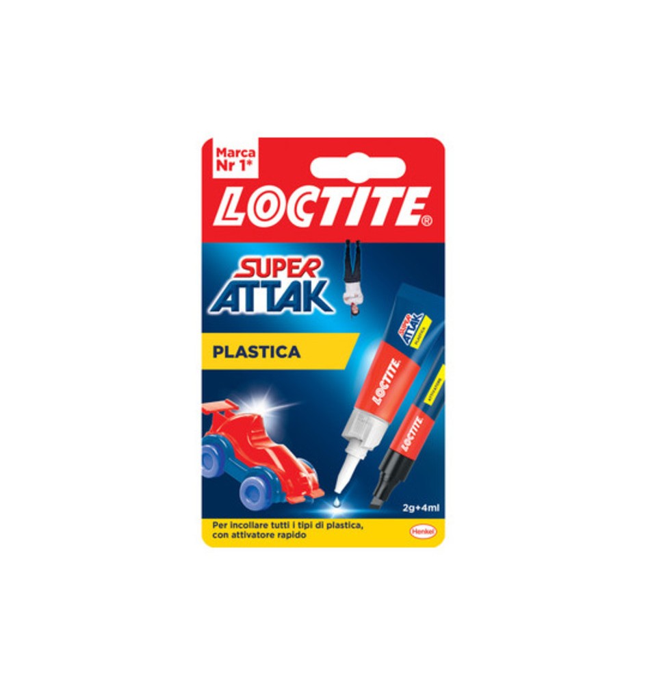 ADESIVO SUPER ATTAK PLASTICA 2G+4ML