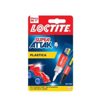 ADESIVO SUPER ATTAK PLASTICA 2G+4ML
