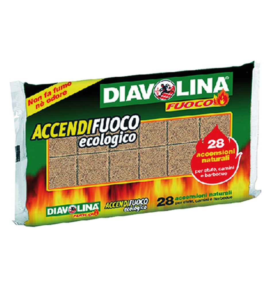 DIAVOLINA 'ACCENDIFUOCO ECOLOGICA' 28 cubi - art. 15312