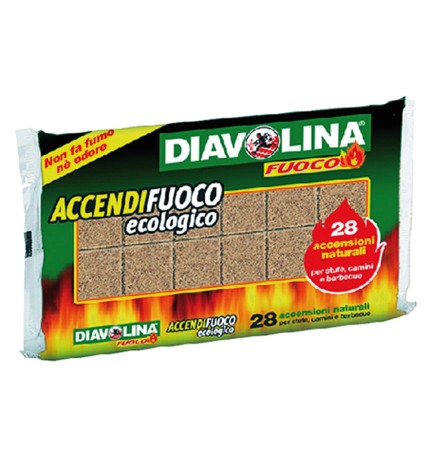 DIAVOLINA 'ACCENDIFUOCO ECOLOGICA' 28 cubi - art. 15312