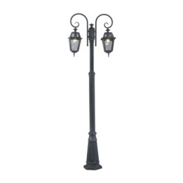 LAMPIONE MILANO A 2 BRACCI GRIGIO GHISA