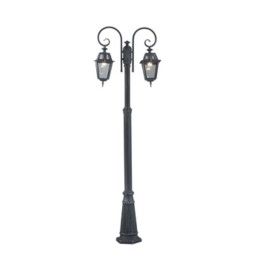 LAMPIONE MILANO A 2 BRACCI GRIGIO GHISA