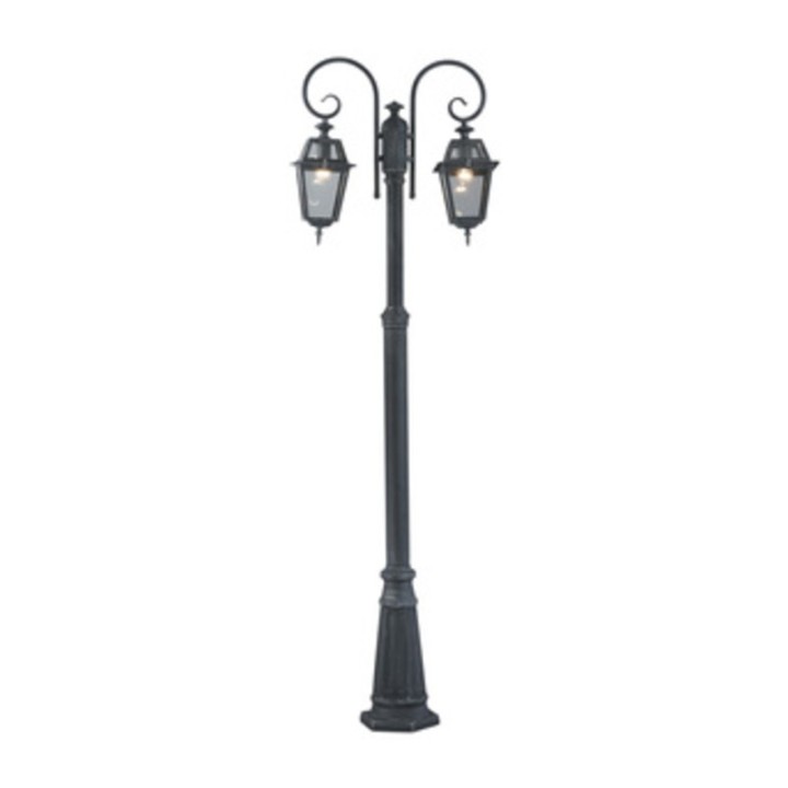 LAMPIONE MILANO A 2 BRACCI GRIGIO GHISA