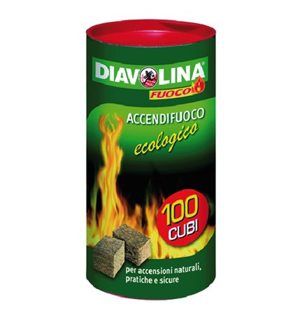 DIAVOLINA 'ACCENDIFUOCO ECOLOGICA' 100 cubi - art. 15317