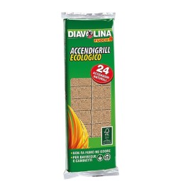 DIAVOLINA 'ACCENDIFUOCO/GRILL ECOLOGICA' 24 cubi - art. 15330
