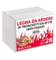 LEGNA DI FAGGIO DA ARDERE 28 decimetri cubi - in scatola